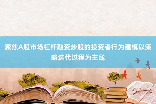 聚焦A股市场杠杆融资炒股的投资者行为建模以策略迭代过程为主线