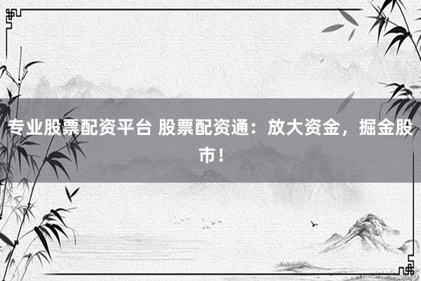 专业股票配资平台 股票配资通：放大资金，掘金股市！
